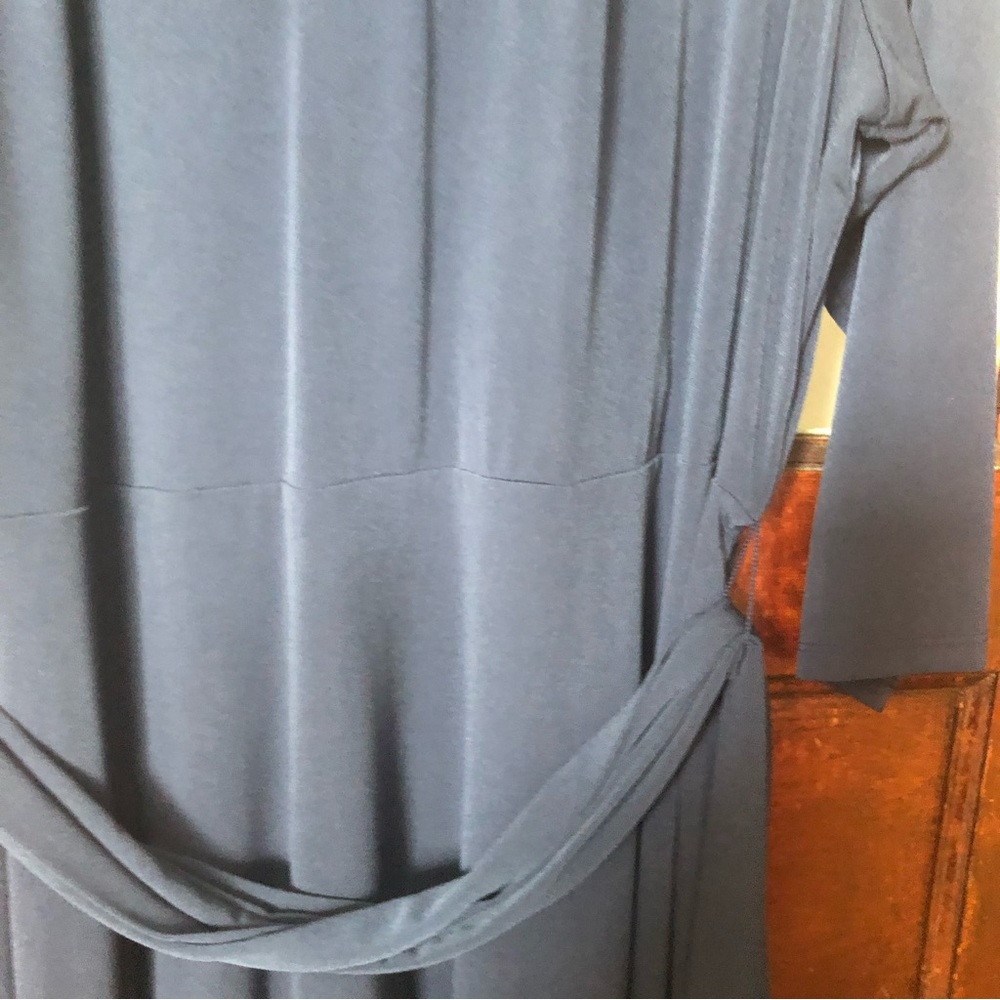 Charter Club French Twist Navy Blue Plus Size Midi Dress 3X - Picture 8 of 12